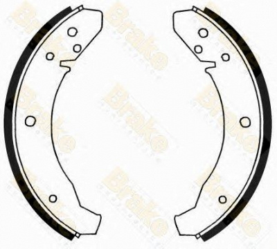 BRAKE ENGINEERING sh1025 -  Комплект тормозных колодок